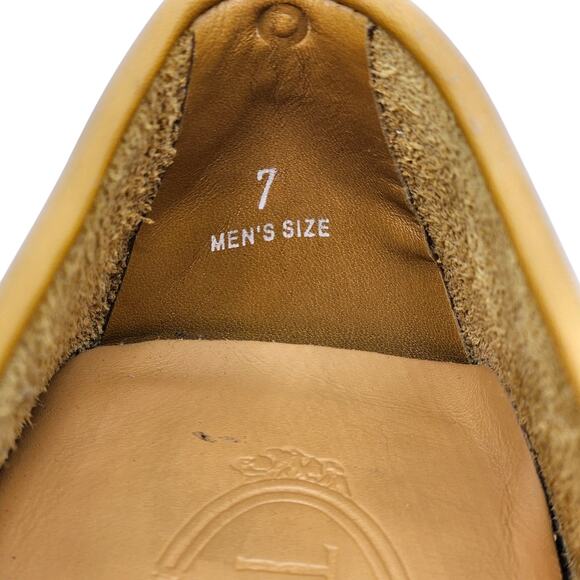 Tod’s Gommino Penny Men’s Leather Driving Loafers Yellow UK 7 US 8.5 - New $695 - Picture 9 of 9